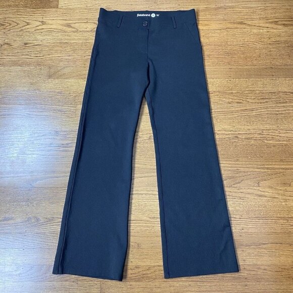 Betabrand Yoga Dress Pants Bootcut Black Shimmer W0104-SPB - Picture 2 of 10